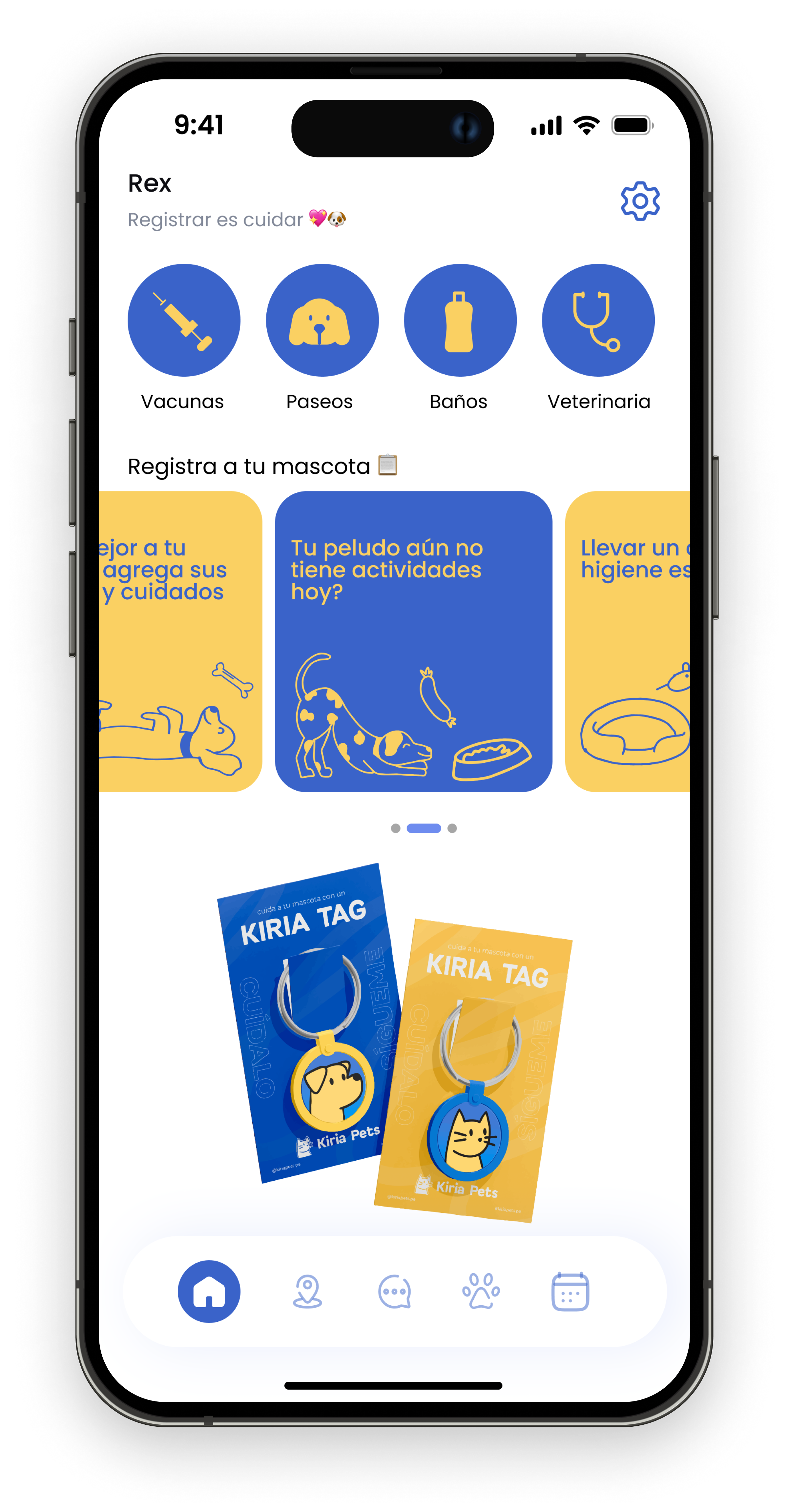 Registro de alimentación y actividades diarias